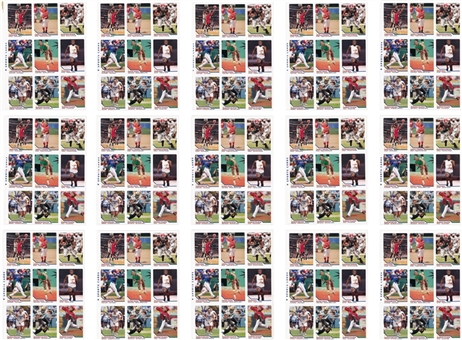 2008 “SI for Kids” 9-Card Uncut Sheets Collection (15) – All Featuring #294 Usain Bolt Rookie Card!
